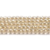Transparent Electroplate Glass Beads Strands GLAA-H021-01A-PL02-2