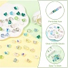 80Pcs 8 Colors Electroplate Transparent Glass Beads EGLA-YW0005-84-3