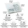 430Pcs 5 Style Iron & Plastic Ear Nuts IFIN-YW0003-03P-4