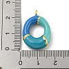Brass Enamel Pendants KK-E093-03G-O-3