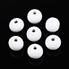 Spray Painted Round Natural Schima Wood Beads WOOD-A018-12mm-30-1