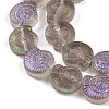 Electroplate Glass Beads Strands EGLA-F164-HR03-3