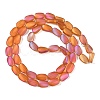 Electroplate Glass Beads Strands EGLA-C009-01B-FR04-2