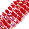 Transparent Electroplate Glass Beads Strands EGLA-P062-01A-HR06-1