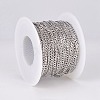 Tarnish Resistant 304 Stainless Steel Curb Chains CHS-E018-05P-3