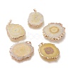 Dyed Natural Druzy Solar Quartz Crystal Pendants G-F693-01E-G-1