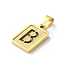 304 Stainless Steel Alphabet Pendants STAS-S152-01G-B-2