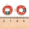 Christmas Theme Alloy Enamel Pendants ENAM-T020-10E-3