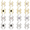 16Pcs 8 Styles Glass Spider Pendant FIND-CA0008-37-1