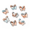 Transparent Baking Paint Glass Beads GLAA-F115-01K-1