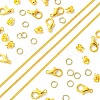 DIY Brass Chain Extender/End Chains Making Kits DIY-FS0005-61G-2