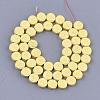 Spray Painted Non-magnetic Synthetic Hematite Beads Strands G-T116-24-02-2