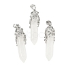 Natural Quartz Crystal Pendants G-M450-01P-12-1