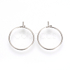 Non-Tarnish 304 Stainless Steel Hoop Earrings X-STAS-R071-41-2
