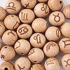 Natural Undyed Beech Beads WOOD-BT0001-04-16