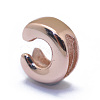 925 Sterling Silver European Beads STER-E064-01C-RG-2