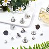 12 Sets 2 Style Iron & Zinc Alloy Button Pins for Jeans BUTT-NB0001-39-2