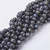Natural Larvikite Beads Strands GSR8mmC128-1