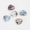 Electroplate Crystal Glass Triangle Beads X-EGLA-F068-M-1