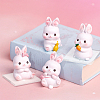 50Pcs Transparent Acrylic Action Figure Display Bases TACR-FG0001-20-6