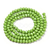 Electroplate Glass Beads Strands EGLA-A034-P2mm-A28-2