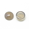 Natural Gray Agate Cabochons G-R416-16mm-15-2