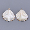 Electroplate Sea Shell Pendants SSHEL-S261-05-2