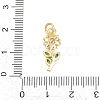 Valentine's Day Brass Micro Pave Cubic Zirconia Pendants KK-D258-07G-03-3