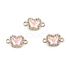Alloy Crystal Rhinestone Connector Charms FIND-TAC0009-02D-1