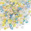 250Pcs 5 Colors Transparent Acrylic Beads TACR-TA0001-82-3