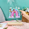 Acrylic & Wood Earring Displays EDIS-WH0016-01-5