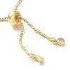 Long-Lasting Plated Brass Round Bead Slider Beacelets for Women Men BJEW-E089-01G-02-3