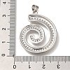 Rack Plating Brass Micro Pave Cubic Zirconia Pendants KK-I720-54P-3