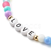 Acrylic Beads Mobile Straps HJEW-JM00568-4