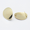 Brass Stud Earring Findings KK-F728-14G-NF-2