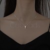 Cross Alloy Pendant Necklaces WGAF0E8-18-1