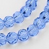 Transparent Glass Bead Strands X-GLAA-G013-10mm-25-3