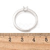 S925 Sterling Silver Adjustable Letter Rings for Women RJEW-M068-01P-V-3