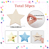 50Pcs Wood Cutouts DIY-SP0004-64A-01-2