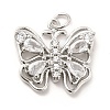 Rack Plating Brass Cubic Zirconia Pendants KK-K270-15P-1