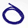 Faceted Rondelle Glass Beads Strands X-GLAA-I033-3mm-01-2