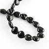 Dyed Natural Dyed & Heated Black Onyx Beads Strands X-G-R190-10-2