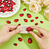 100Pcs 3 Styles Opaque Resin Cabochons CRES-FH0001-19-5