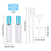 14Pcs 7 Colors Refillable Glass Plastic Spray Bottles MRMJ-BC0002-90-2