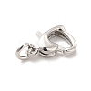 Rack Plating Brass Lobster Claw Clasps KK-K270-23P-2