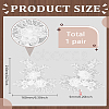 1 Pair Polyester Clothing Patches PATC-LP0001-41A-2