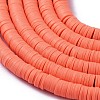 Flat Round Handmade Polymer Clay Beads CLAY-R067-8.0mm-19-3