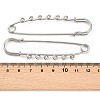 304 Stainless Steel Safety Pins Brooch Findings X-STAS-K252-05D-P-3