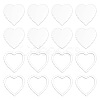 1 Set Transparent Acrylic Clear Blank Badge AJEW-BC0008-07E-1
