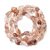Natural Rutilated Quartz Beads Strands G-A208-05-5